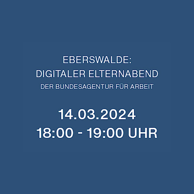 Digitaler Elternabend Eberswalde 